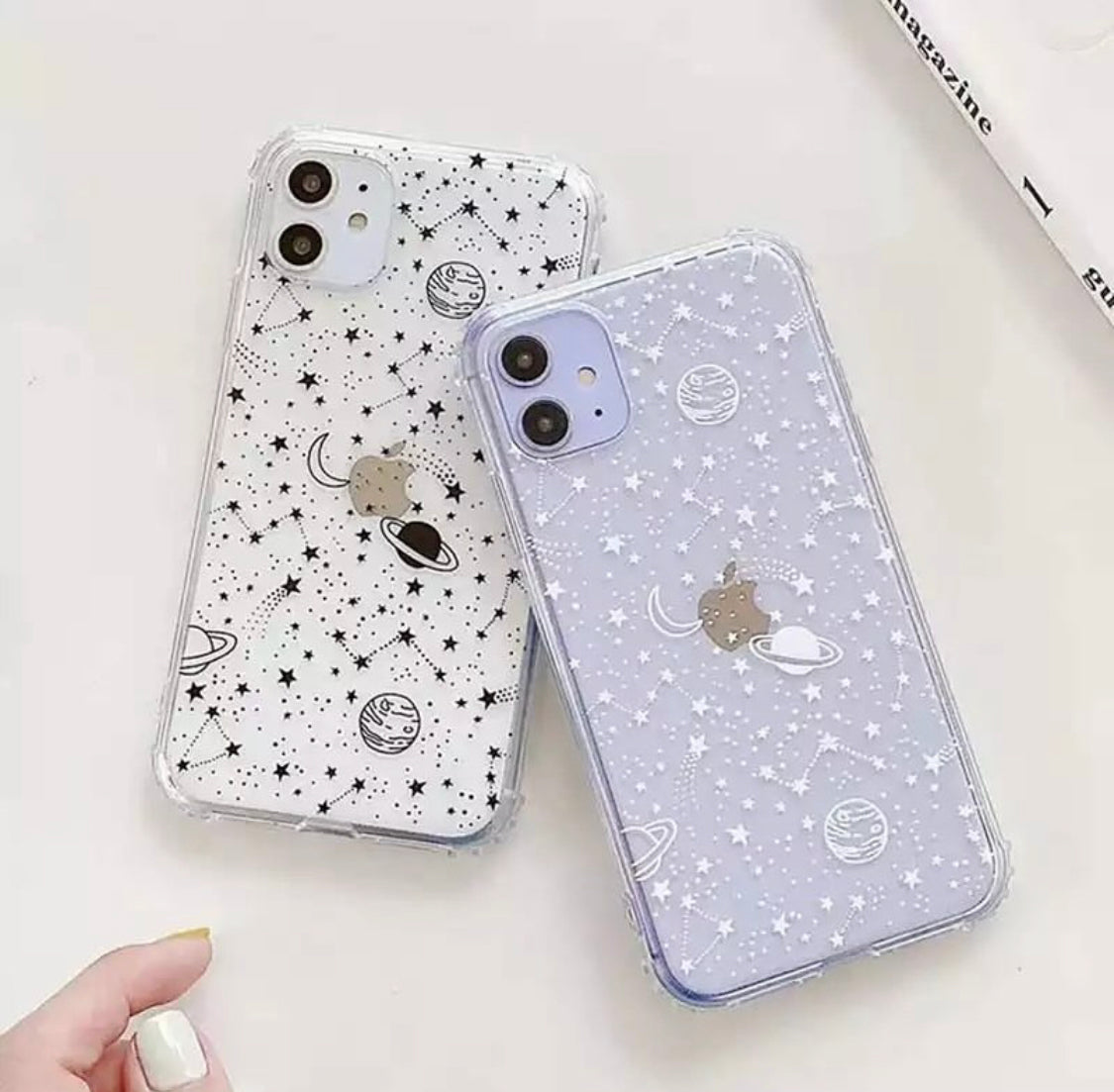 Space Planets Printed Customise PNG Case