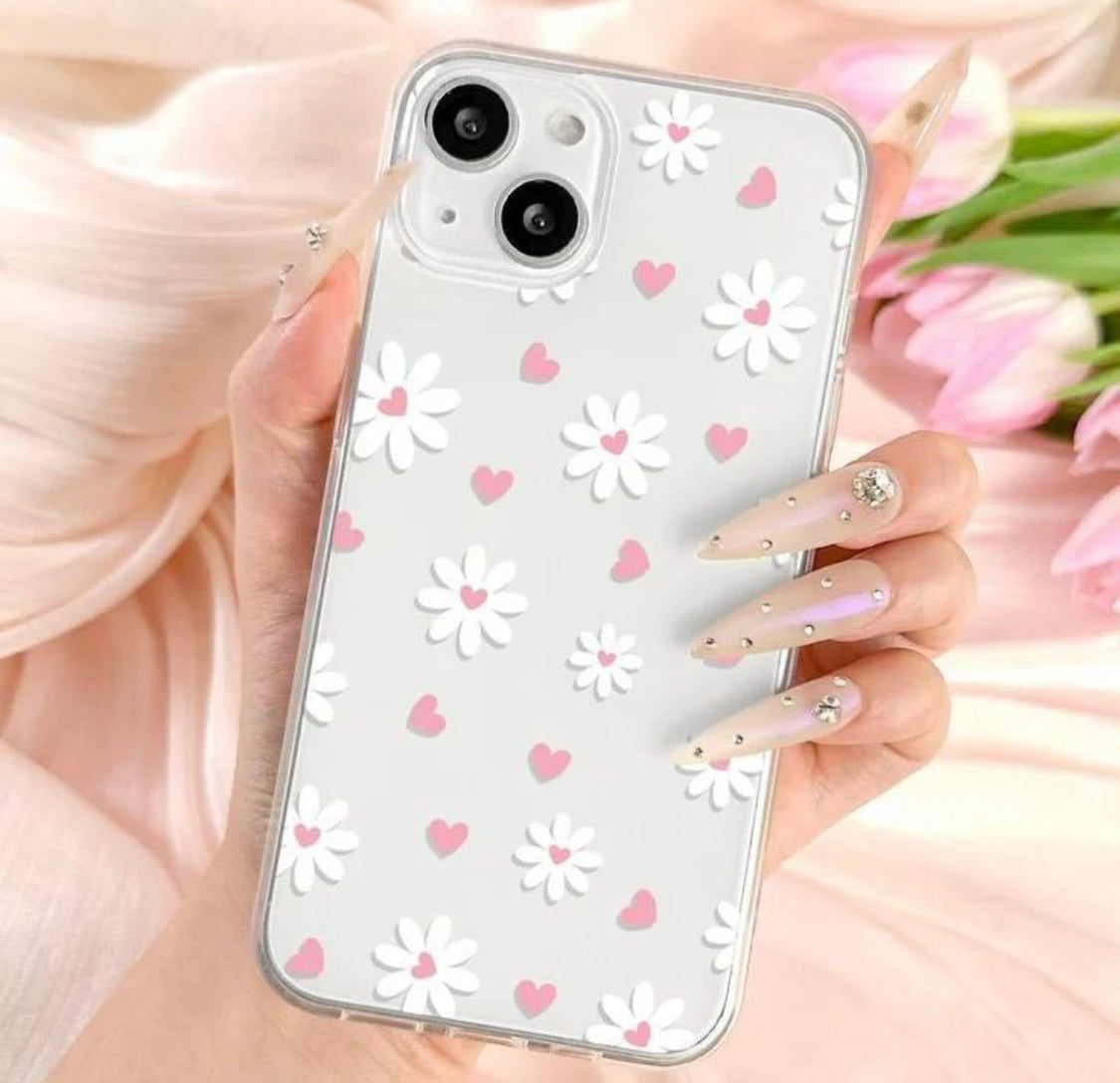 Pink Flowers Customised PNG Cases