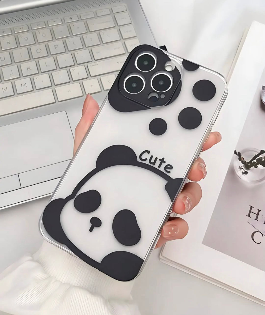Cute Panda Customise PNG Case.