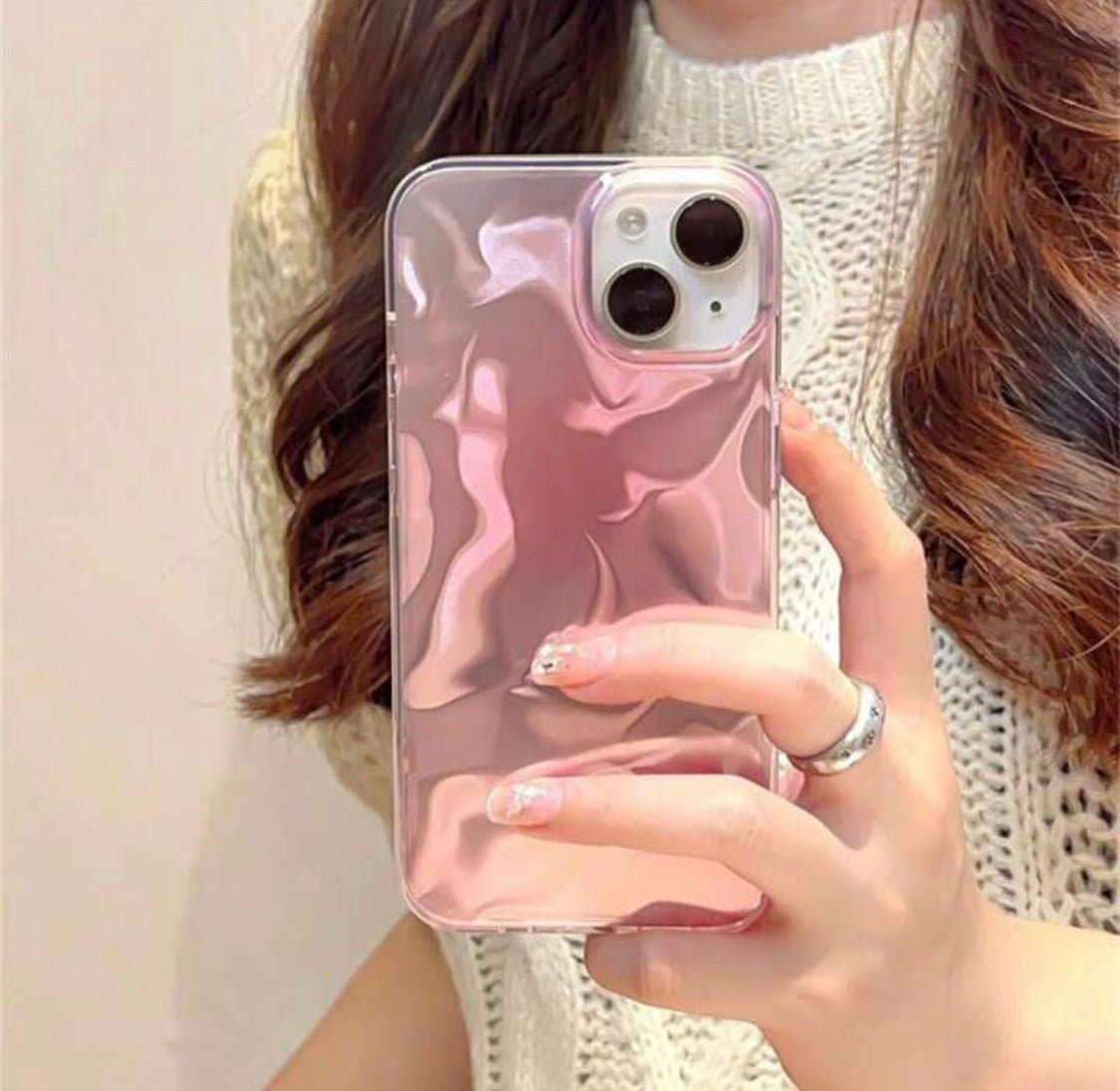 Premium Quality Pink Holographic Case