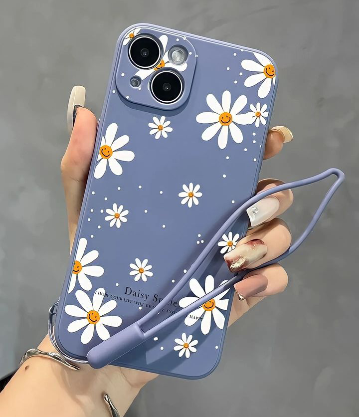 Daisy Flower Printed Customise PNG Case