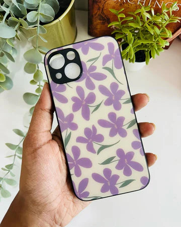 Purple Flowers 2D Glossy Case