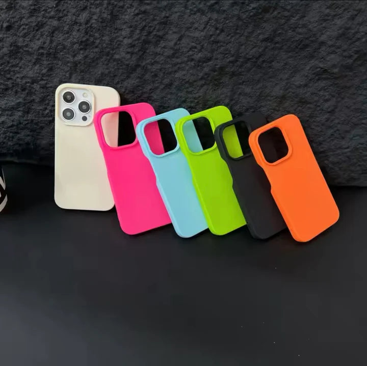 Summer Neon Silicone Soft Case for iPhone