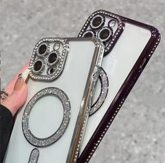 New Magsafe Diamond Stones Lens Case for iPhone