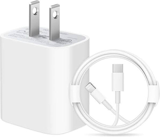 2 Pin 20w iPhone Fast Charger with Cable