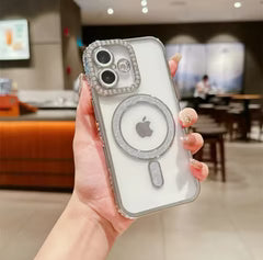 New Magsafe Diamond Stones Lens Case for iPhone