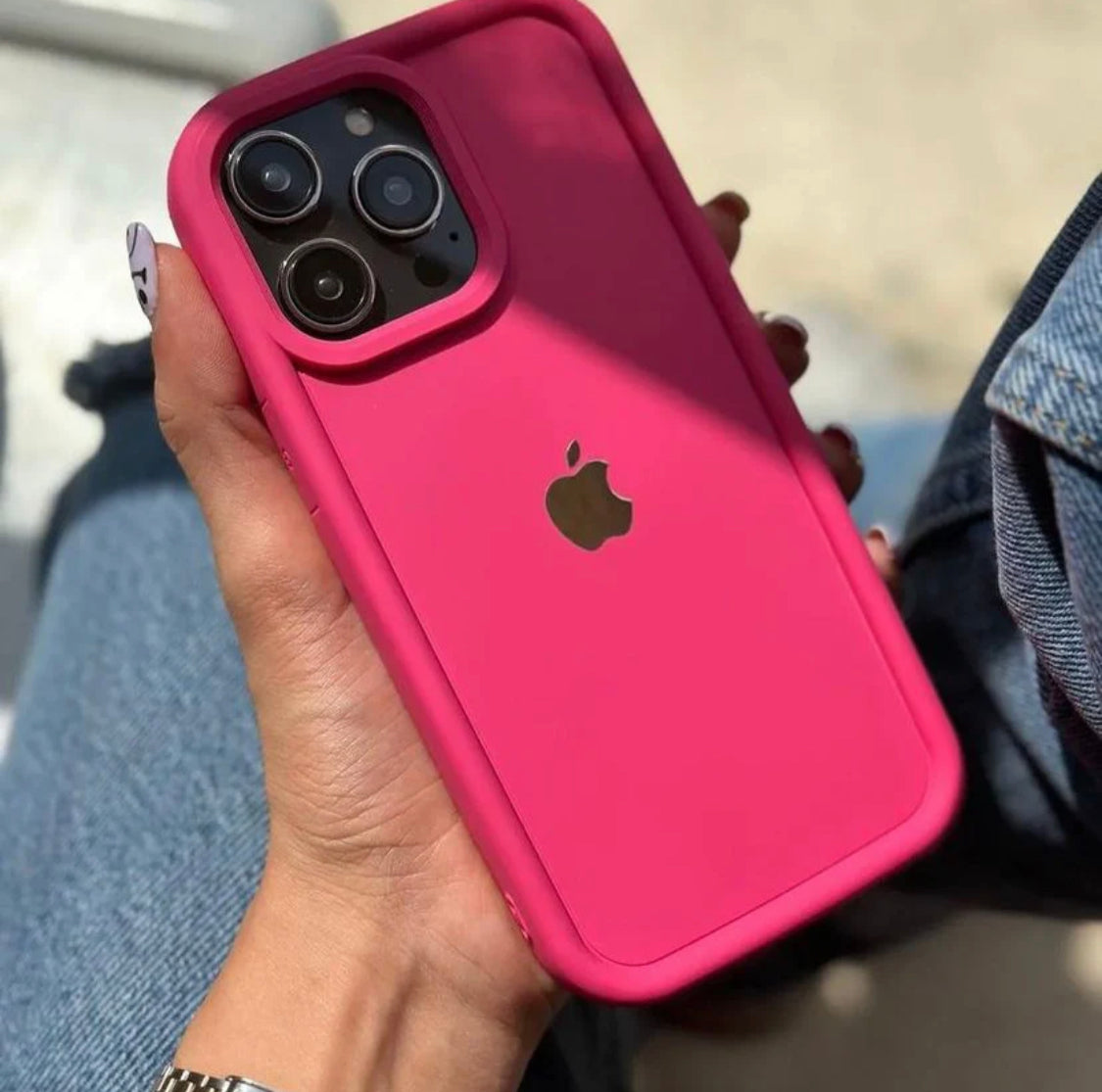 Solid Silicone Super Soft Case For IPhone