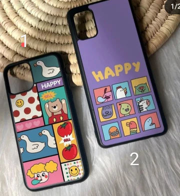 Happy Cartoons 2D Glossy Case