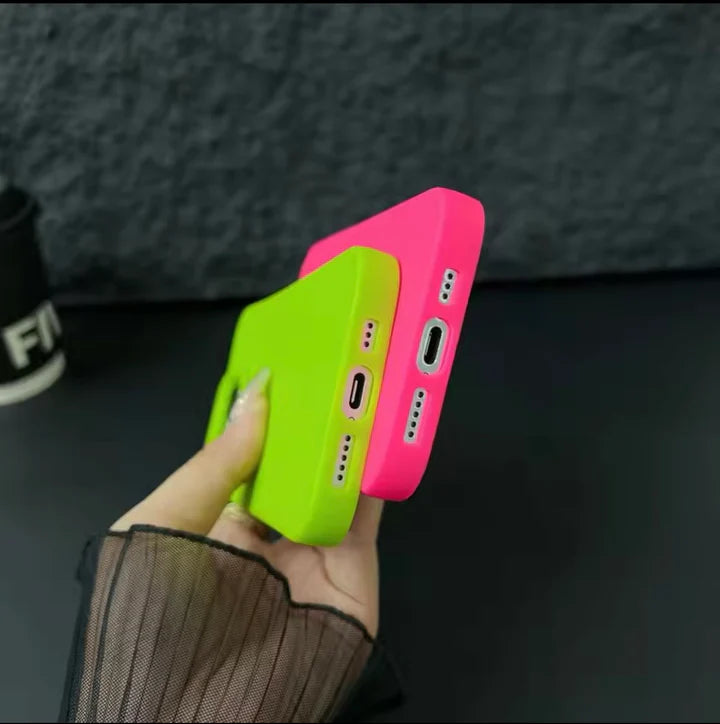 Summer Neon Silicone Soft Case for iPhone