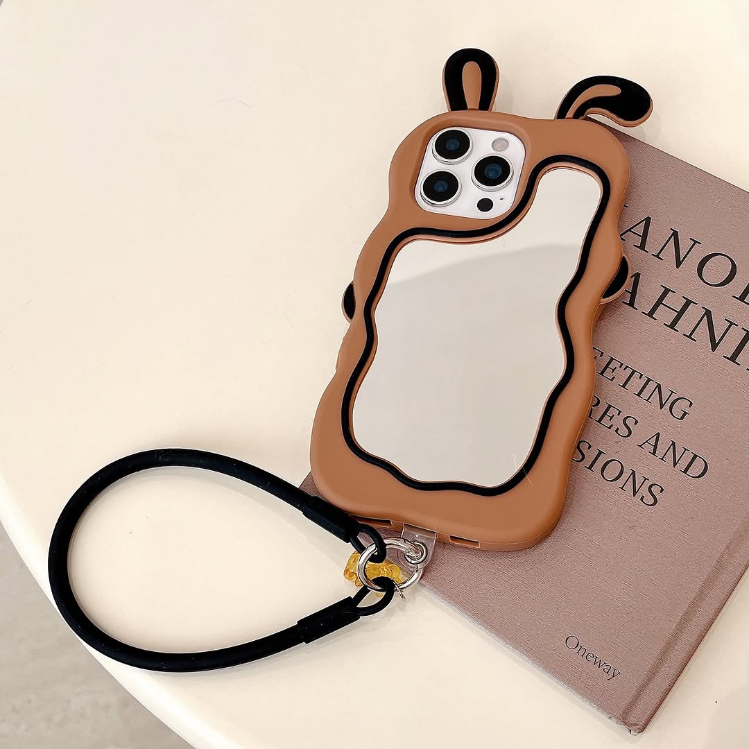 📱🐰 Cute Bunny Mirror iPhone Case