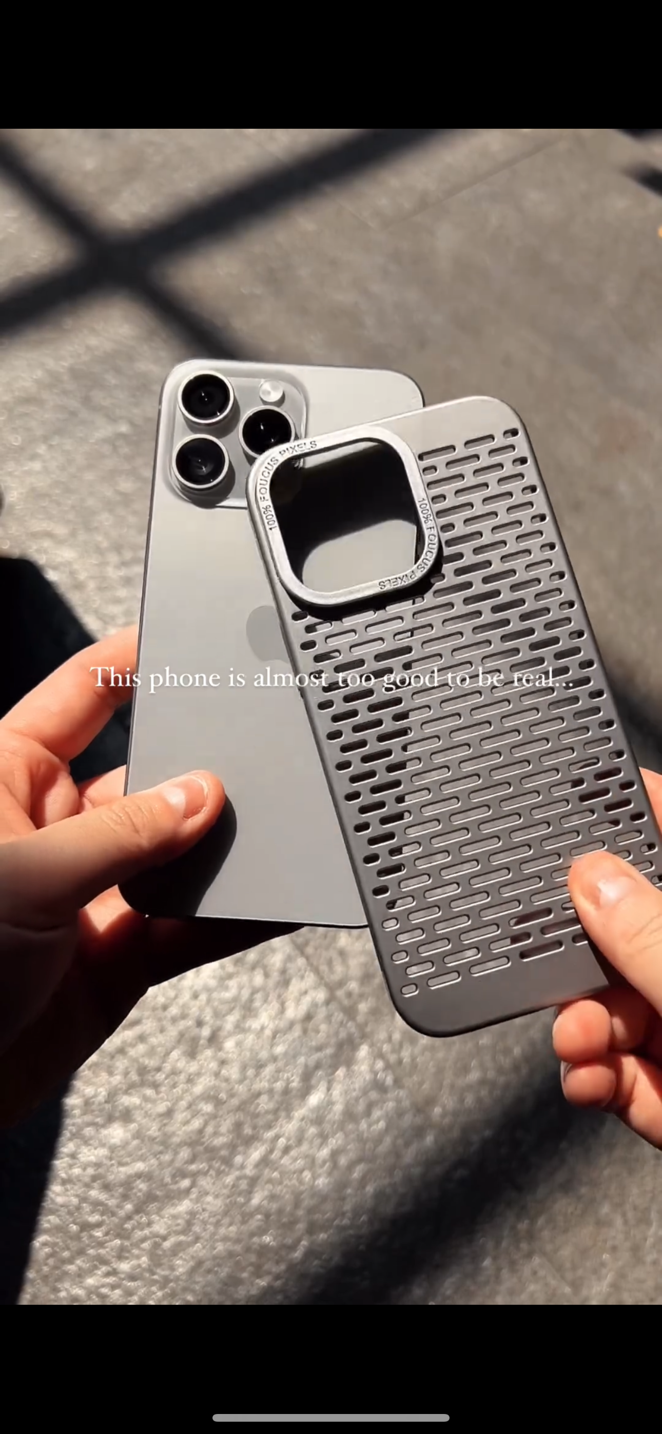 Titanium Luxury Breathable Matte ultra thin case iPhone
