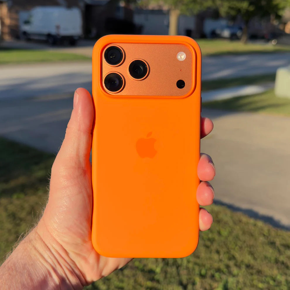 Ófficial Orange Silicone Case for iPhone 17 Series