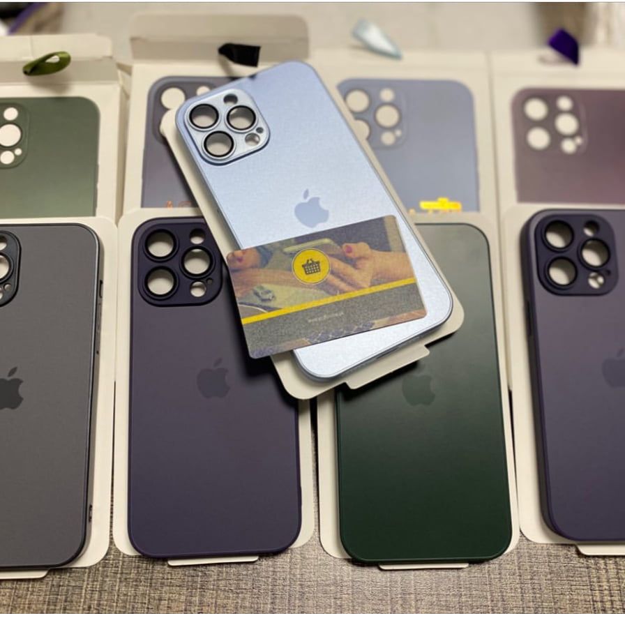 AG™️ Frosted Glass Anti-Glare iPhone Case with Lens Protector