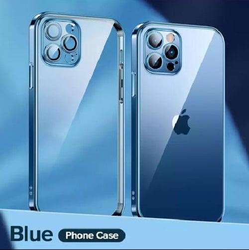 Transparent Shockproof Anti-Scratch Electroplating Cover Ultra-Slim TPU Drop Protection Case For iPhone