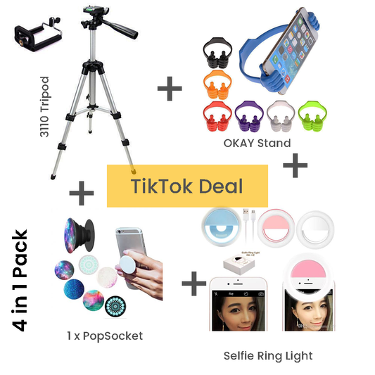 New Tik Tok Deal For Vlogers | Travelers | Celebs 4 in 1 Pack
