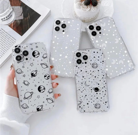 Space Planets Printed Customise PNG Case