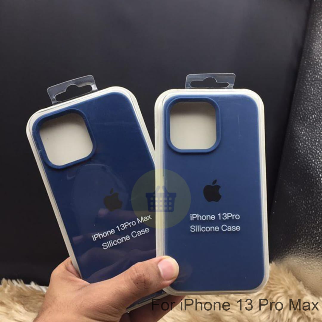 APPLE iPhone 13 Pro Max Silicone Logo Case With Fiber Padding White Blue Green Pink Lilac Plum Maroon