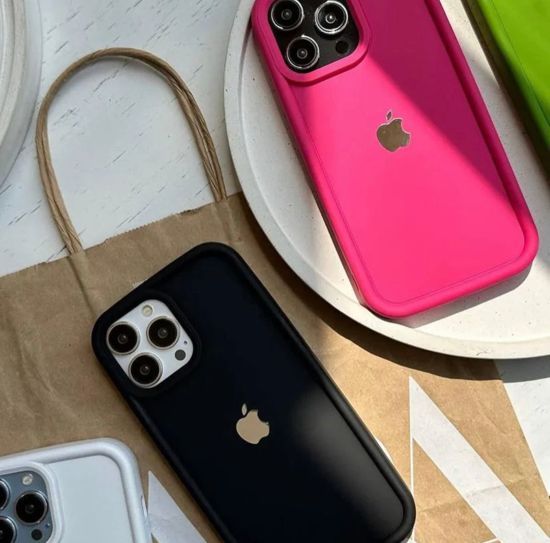 Solid Silicone Super Soft Case For IPhone