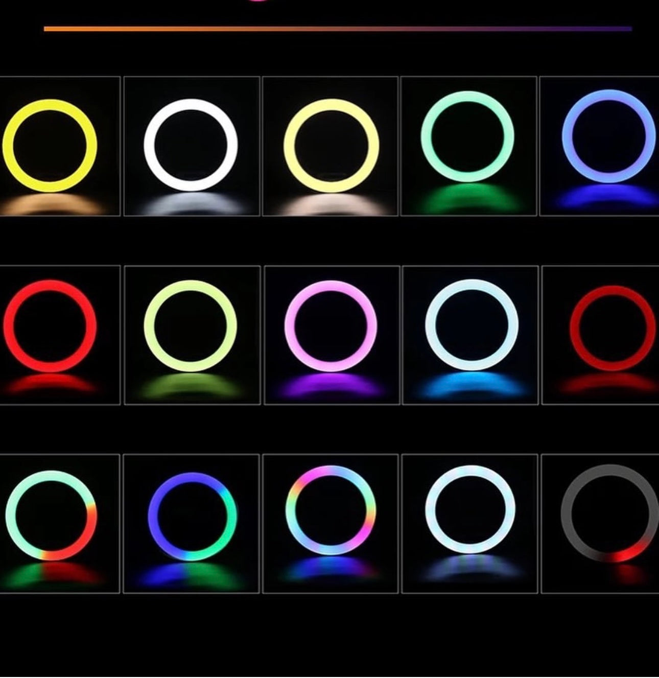 The Ultimate RGB Ring Light with Stand (33 cm) - 16 Modes or Colors of Illumination for Creativity in Pakistan"