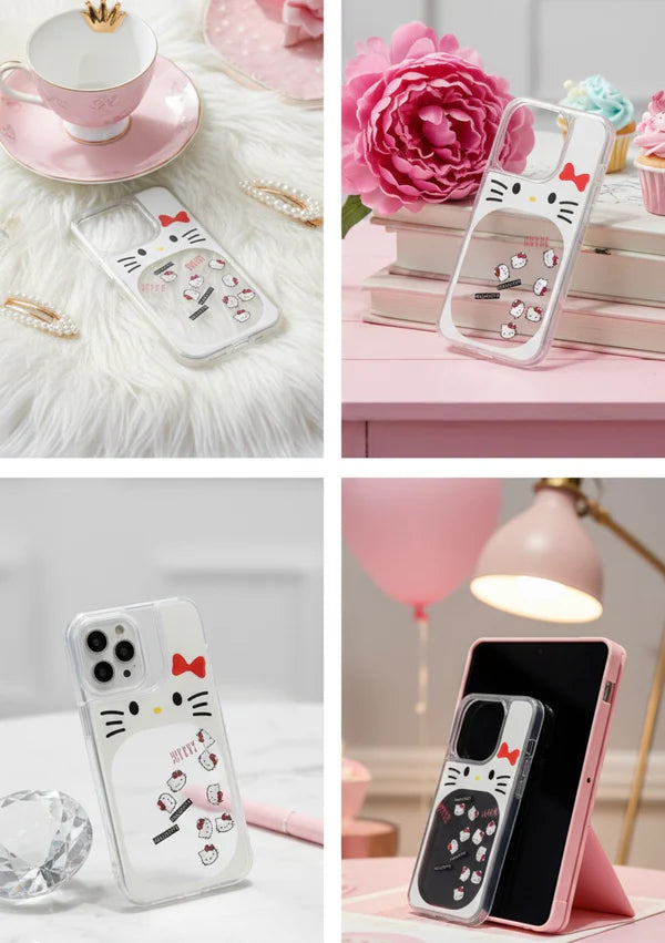Hello Kitty Glitter Case Semi Transparent Case