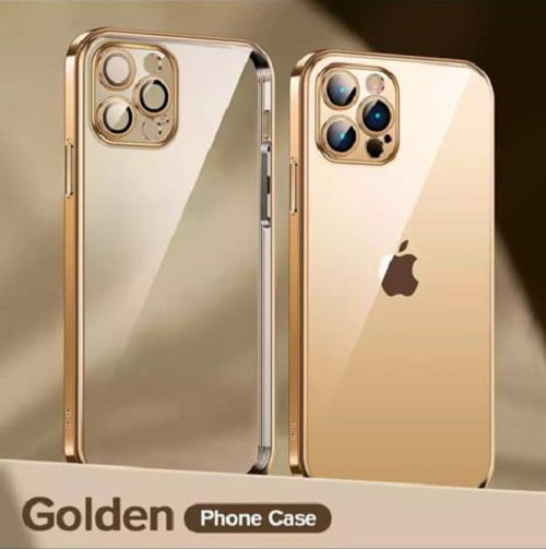 Transparent Shockproof Anti-Scratch Electroplating Cover Ultra-Slim TPU Drop Protection Case For iPhone