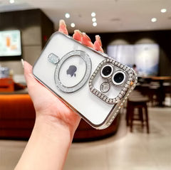New Magsafe Diamond Stones Lens Case for iPhone
