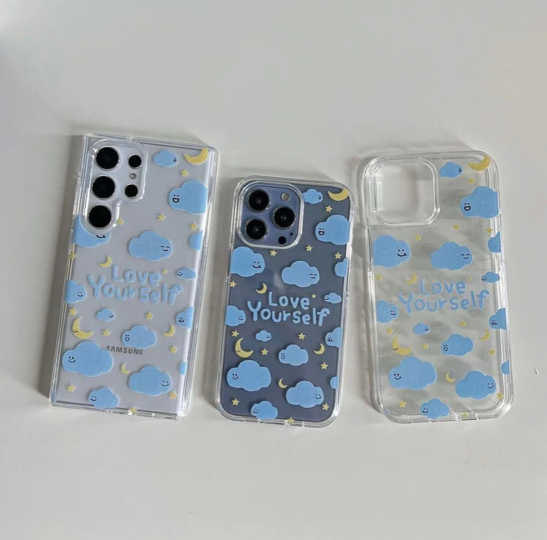 Clouds Printed Customise PNG Case