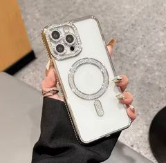 New Magsafe Diamond Stones Lens Case for iPhone