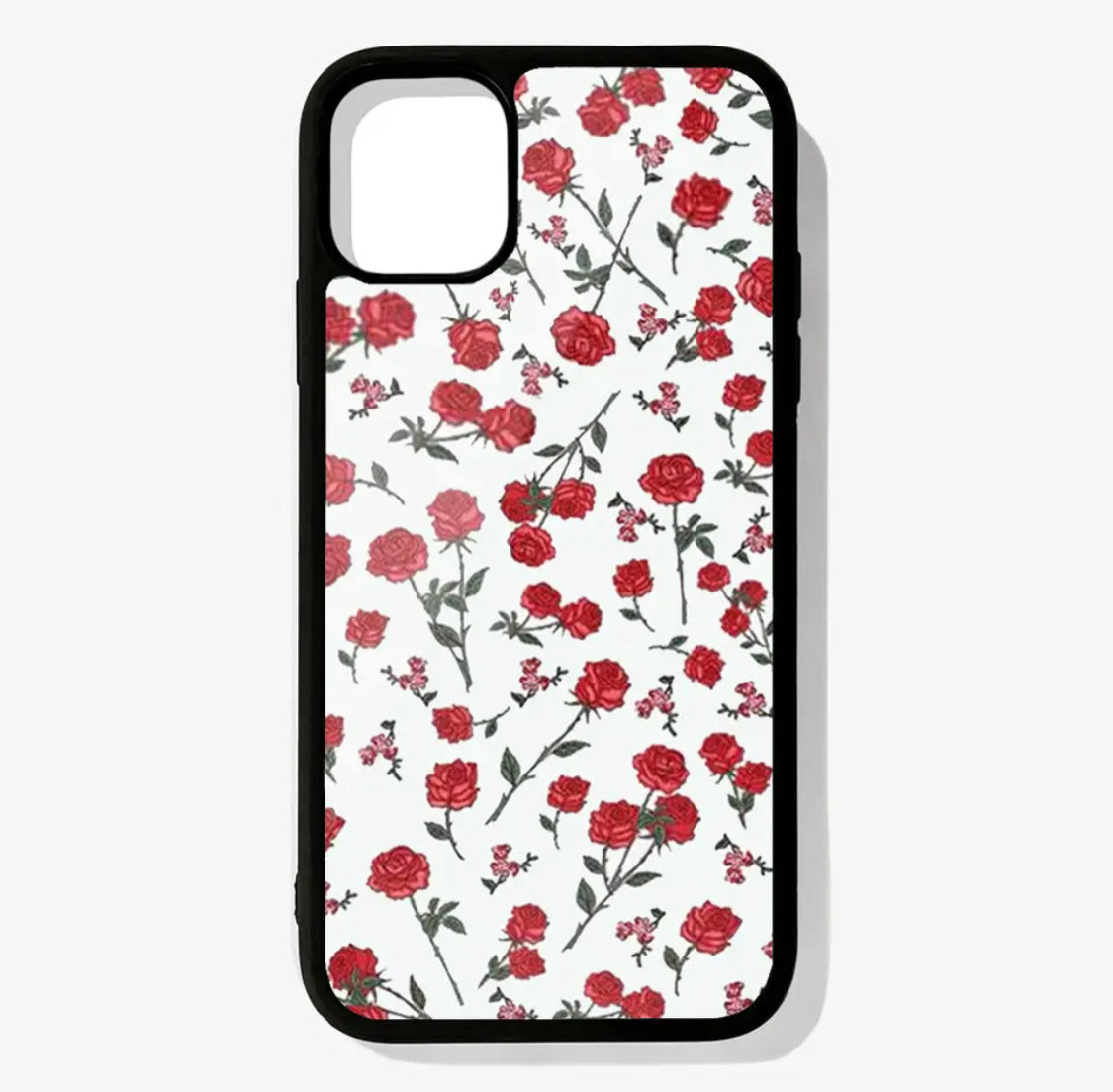 Red Rose Pattern 2D Cases