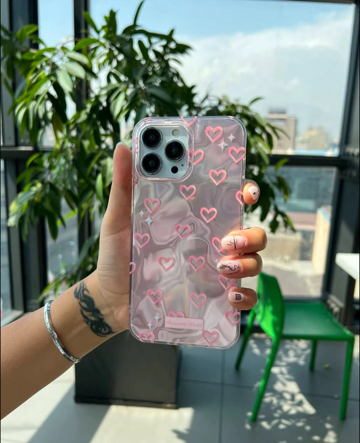 Cherry Holographic Premium Cases For IPhone Models