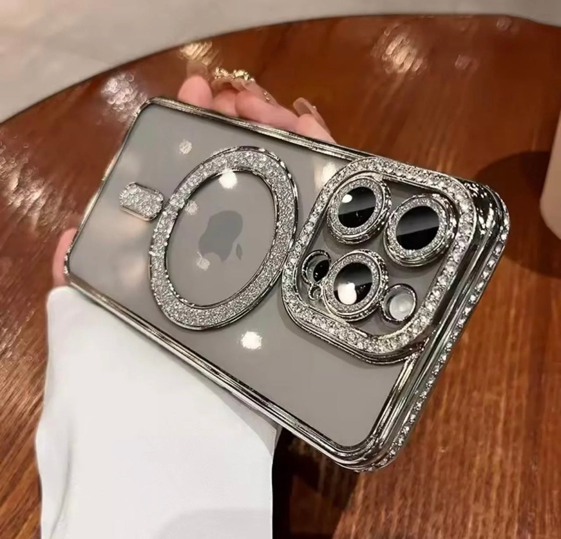 Diamond Bling Stone Case For IPhone Including 16 Series