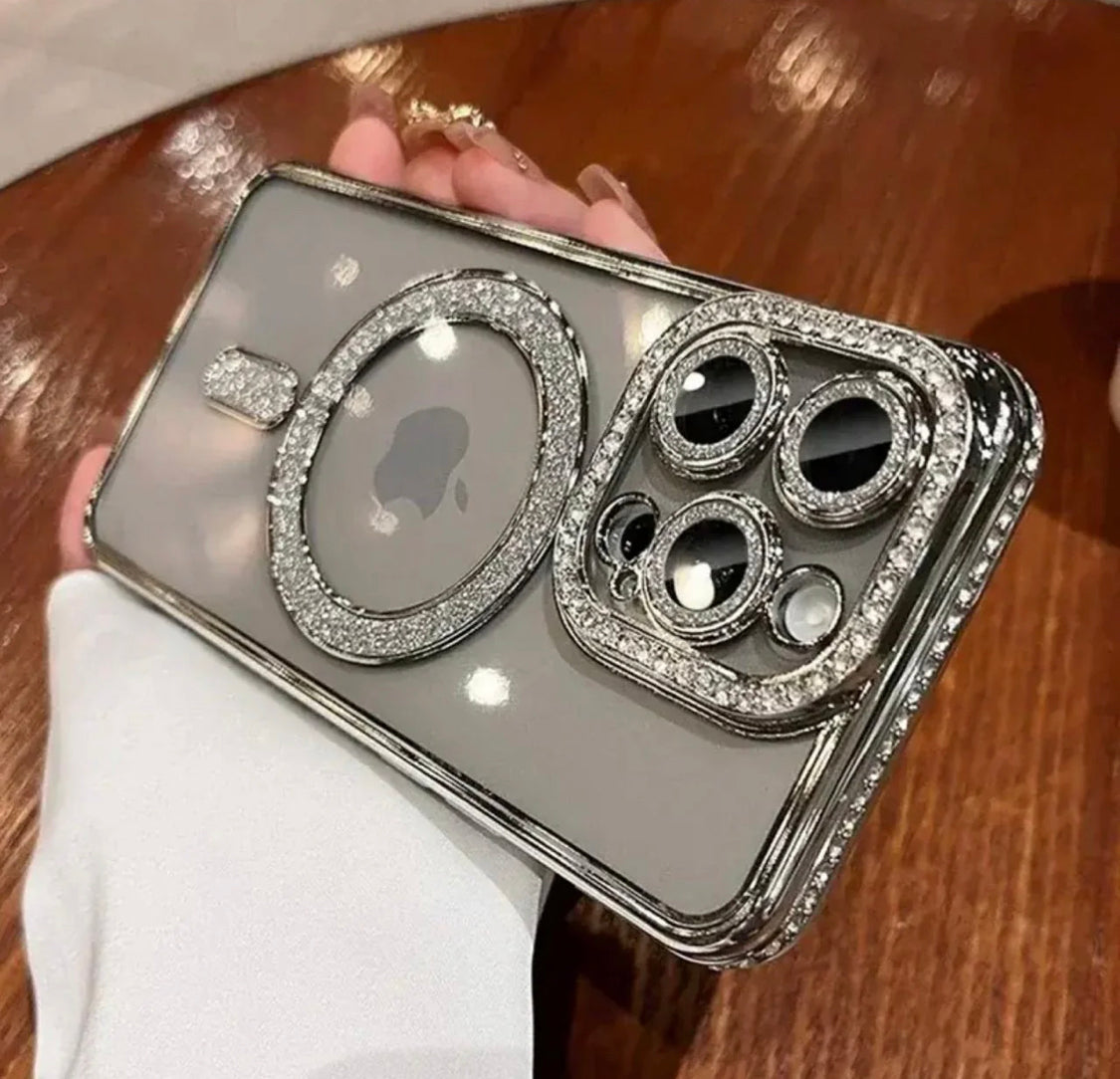 Diamond Bling Stone Case For IPhone Including 16 Series