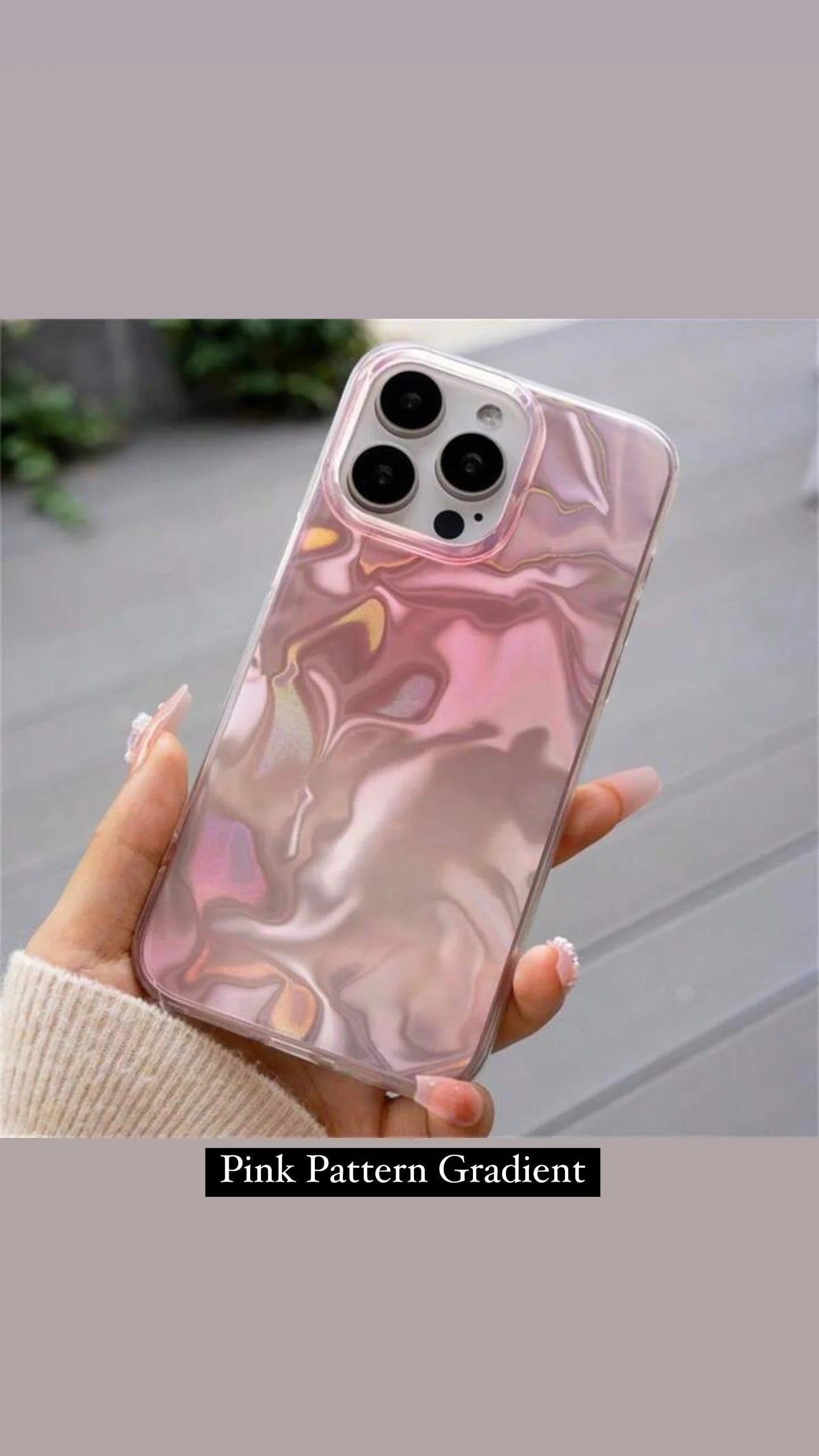 Cherry Holographic Premium Cases For IPhone Models