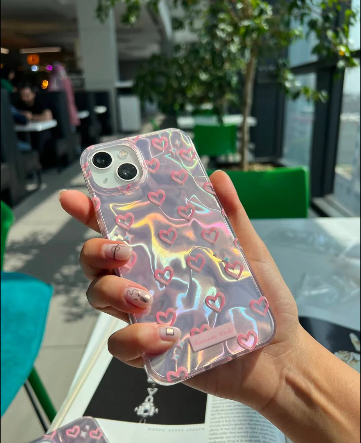 Cherry Holographic Premium Cases For IPhone Models