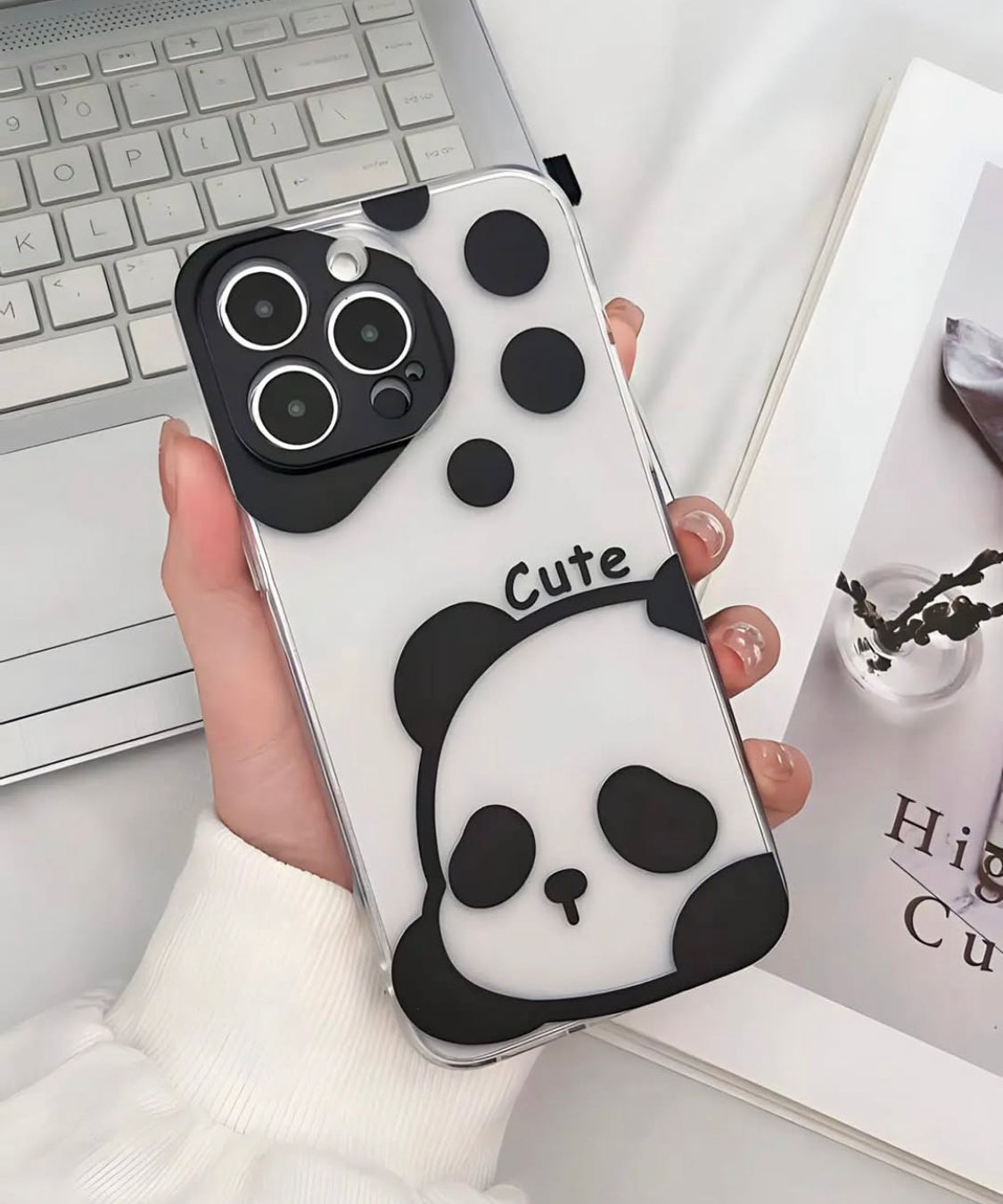 Cute Panda Customise PNG Case.