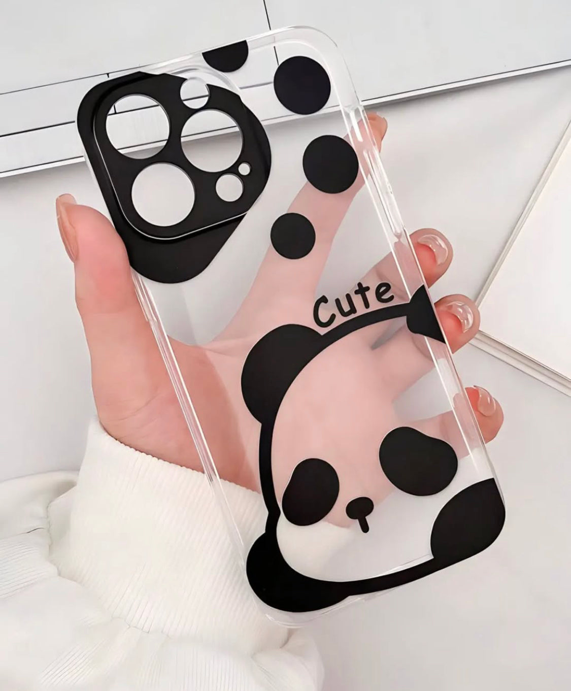 Cute Panda Customise PNG Case.
