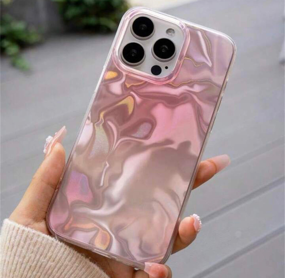 Premium Quality Pink Holographic Case