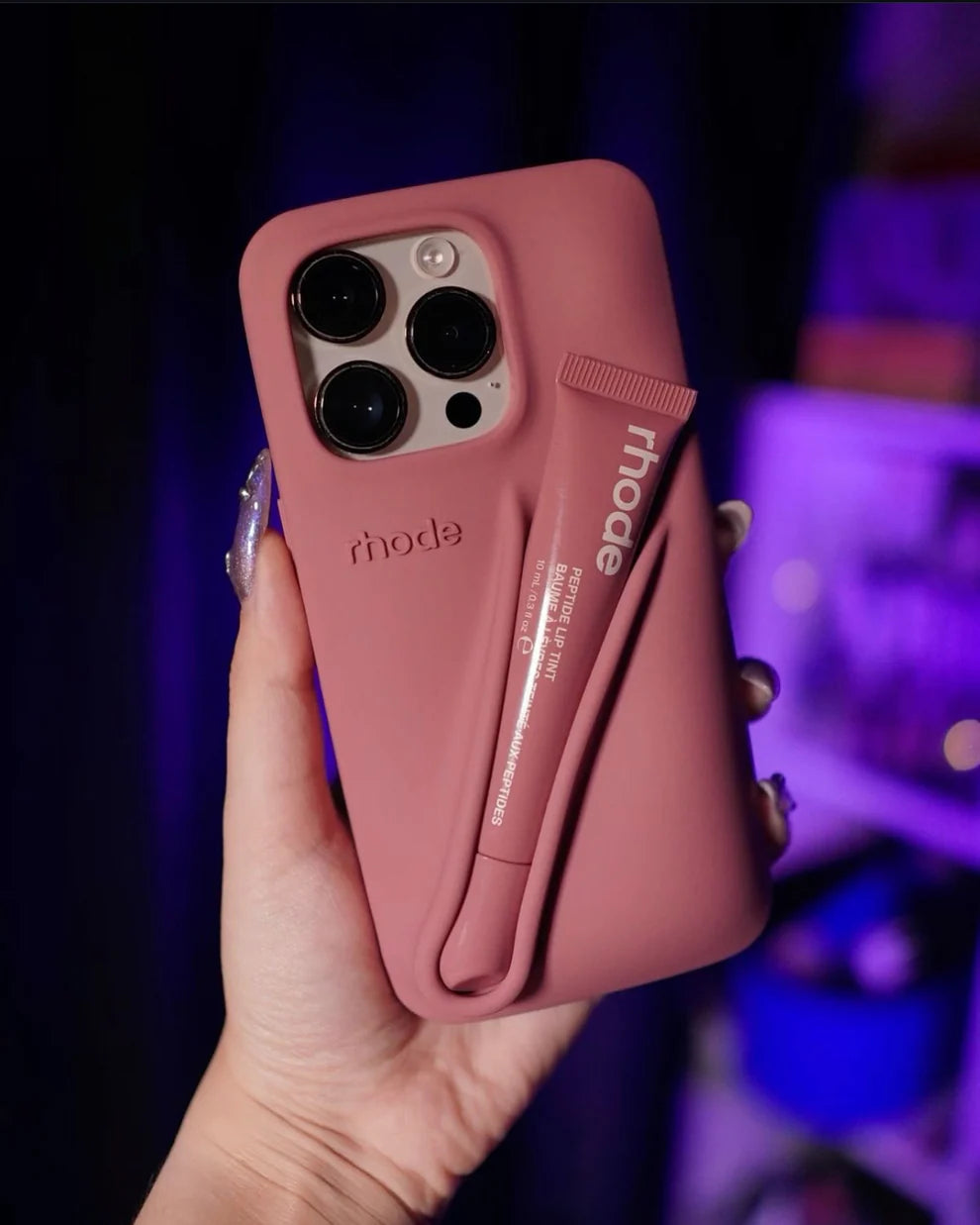 New Original Rhodes LipGloss 💄 Silicone Case With Box