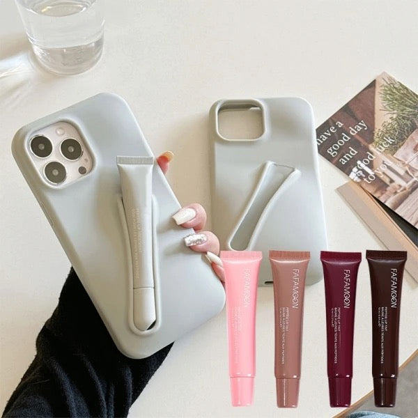 Lip Gloss Holder Case for iPhone 15 Pro
