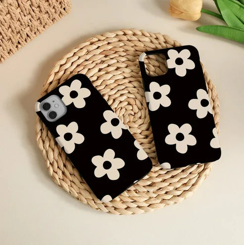 Black & White Flowers Customise Case.