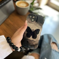 Premium Black Butterflies Chubby Case