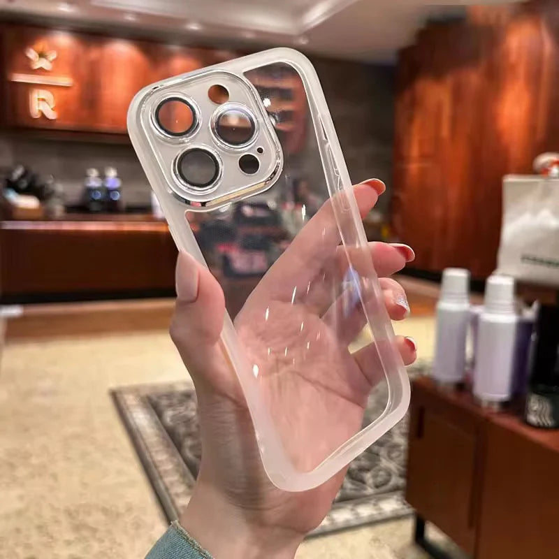 Premium Camera Lens Protection Silicone Case for iPhone