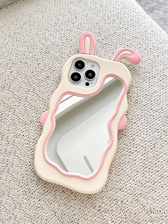 📱🐰 Cute Bunny Mirror iPhone Case