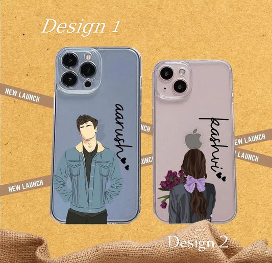 Boy & Girl Customised Name PNG Cases