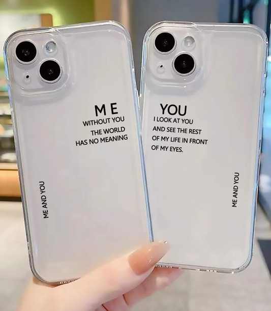 Me & You Couple Customise PNG Case.