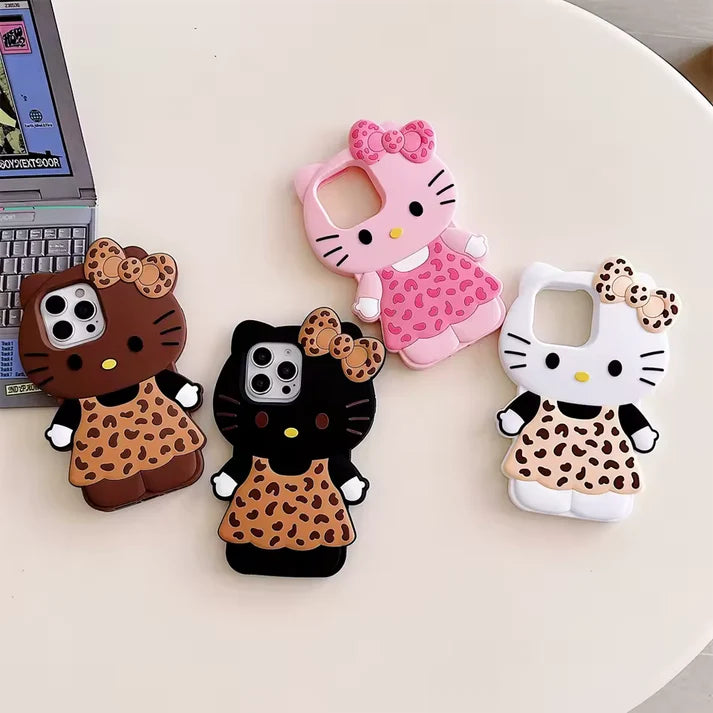 Cute 3D Kitty Bow Case (New)