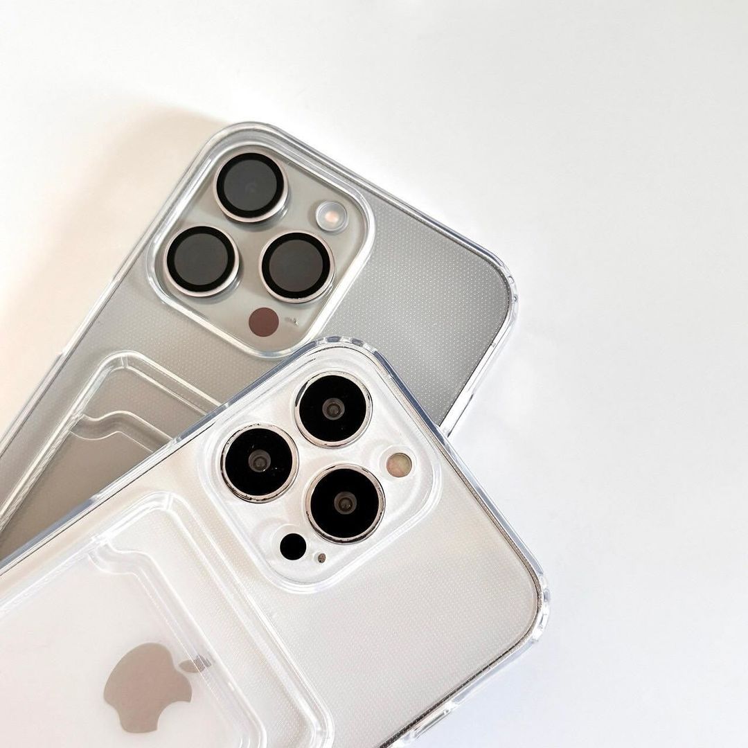 Card holder transparent wallet case