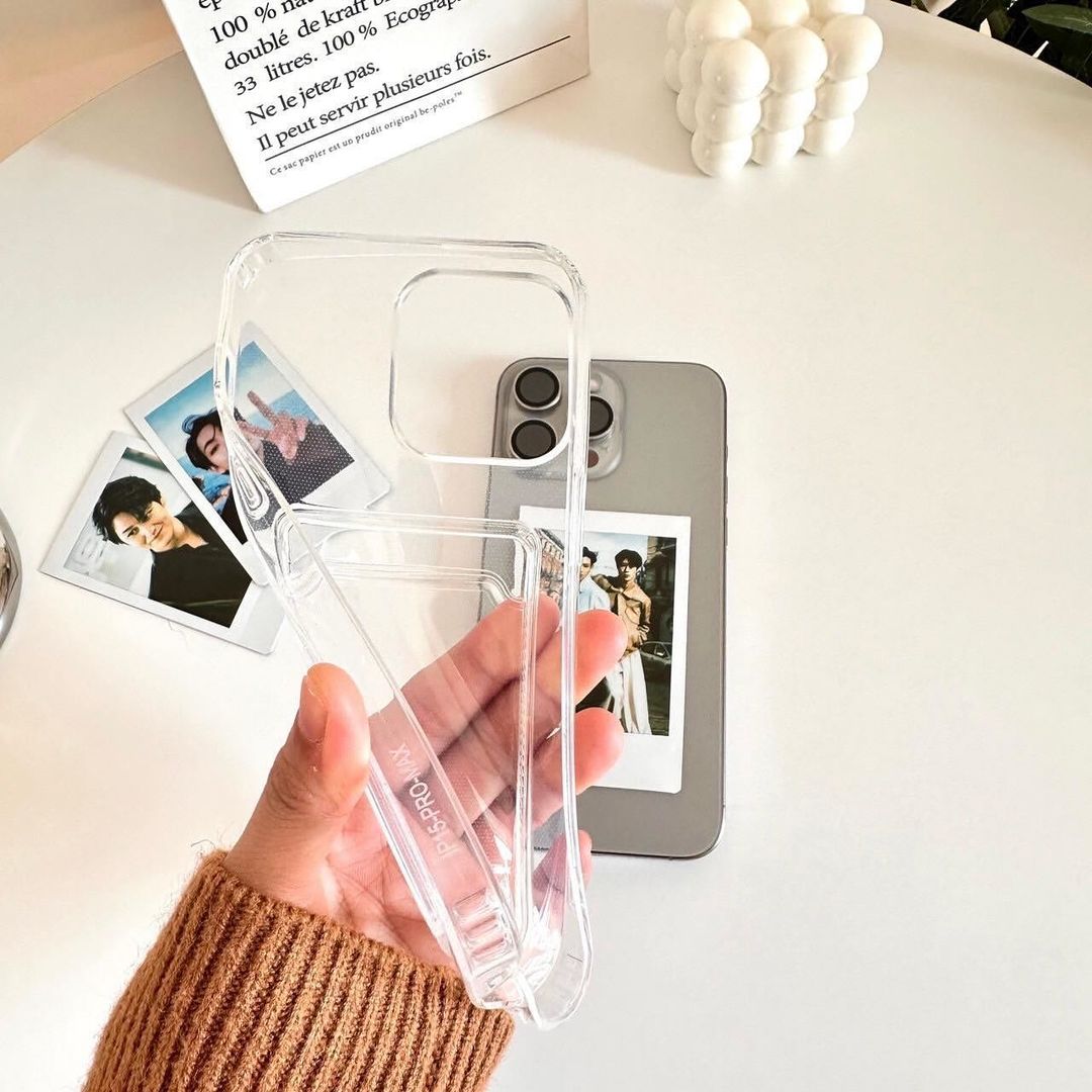 Card holder transparent wallet case