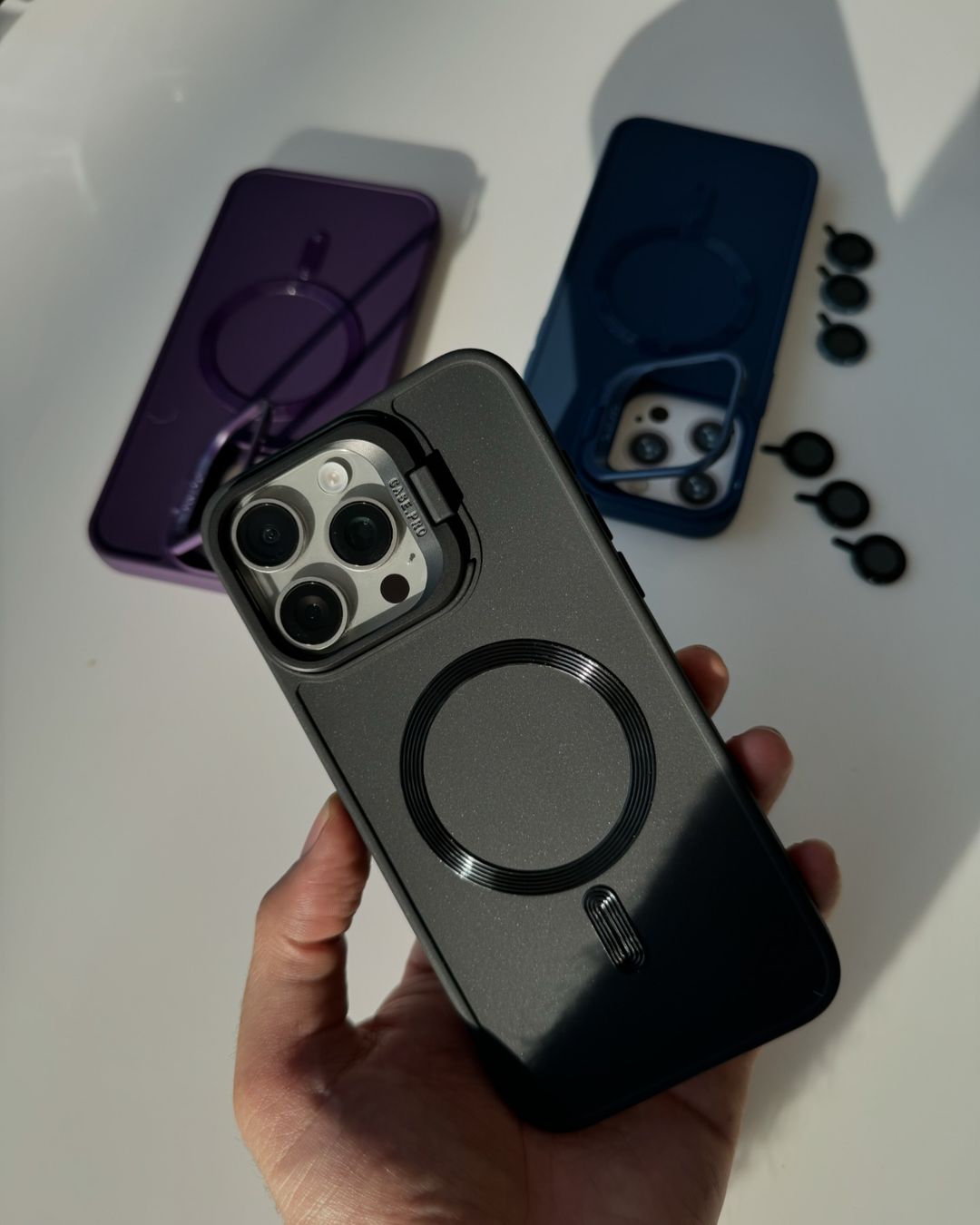 Magsafe Magnetic camera Bracket Case for iPhone