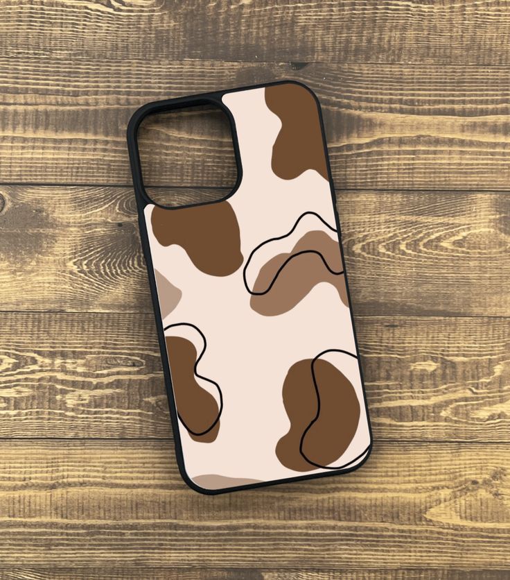 Swirled Cow Print 2D Case